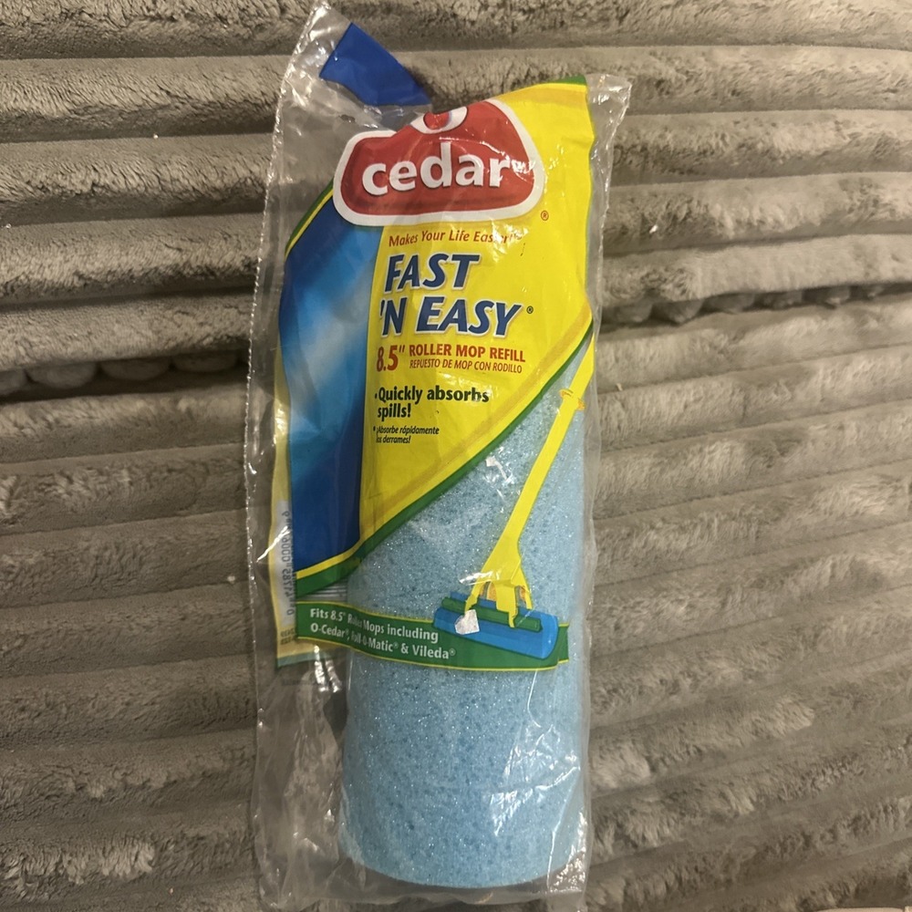 O Cedar Fast 'N Easy 8.5" Roller Mop REFILL Roll-O-Matic NEW